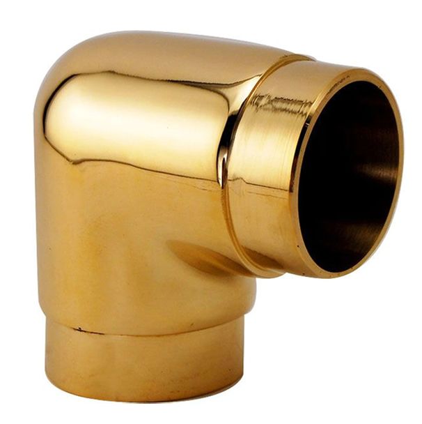 Flush Center Post - Polished Brass - 1.5 OD